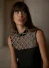 Black Embellished Mesh Top sold by Mint Velvet