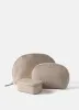 Cream Woven Leather Wash Bag sold by Mint Velvet