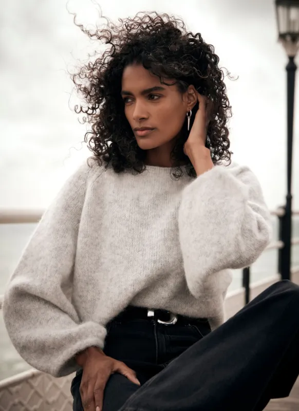 Grey Crew Neck Jumper sold by Mint Velvet
