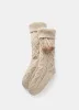 Neutral Knitted Slipper Socks sold by Mint Velvet