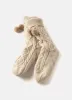 Neutral Knitted Slipper Socks sold by Mint Velvet