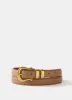 Tan Leather Skinny Belt sold by Mint Velvet