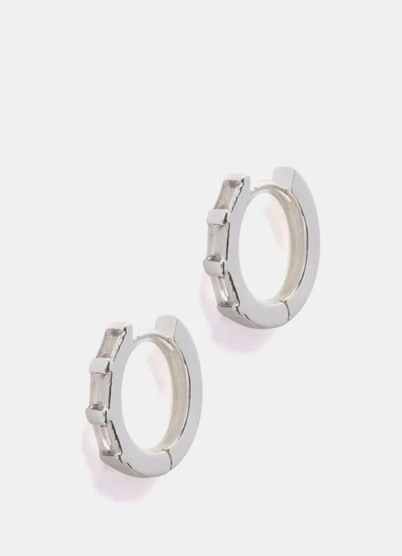 Silver Plated Huggie Earrings sold by Mint Velvet
