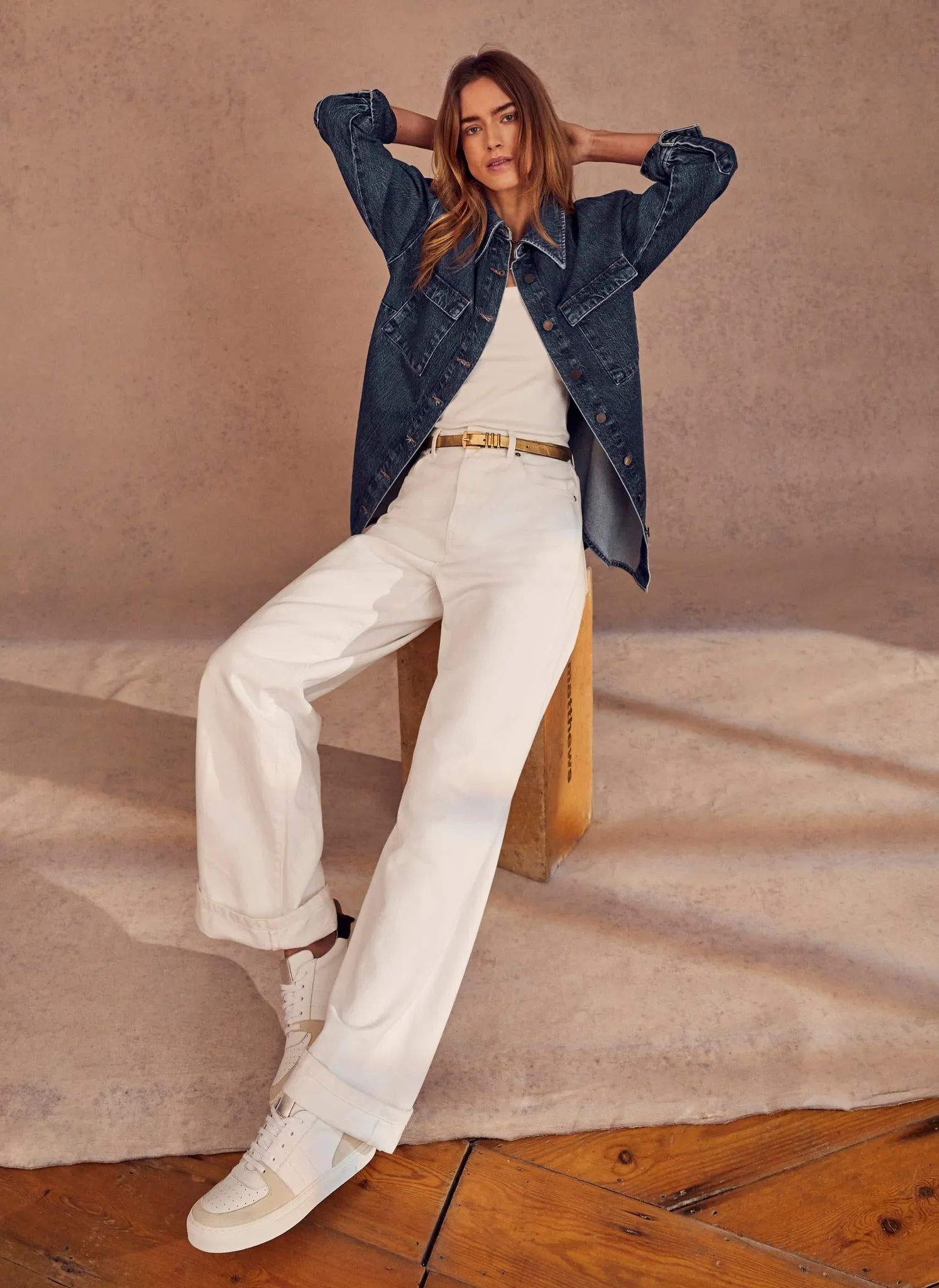 Indigo Oversized Denim Shirt sold by Mint Velvet product image thumbnail 4