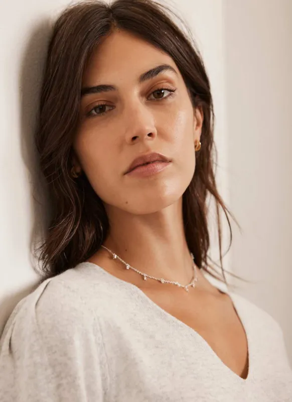 Silver Plated Crystal Necklace sold by Mint Velvet