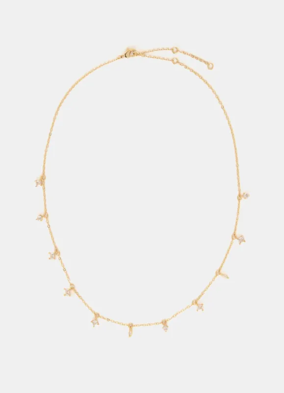 Gold Plated Crystal Necklace sold by Mint Velvet