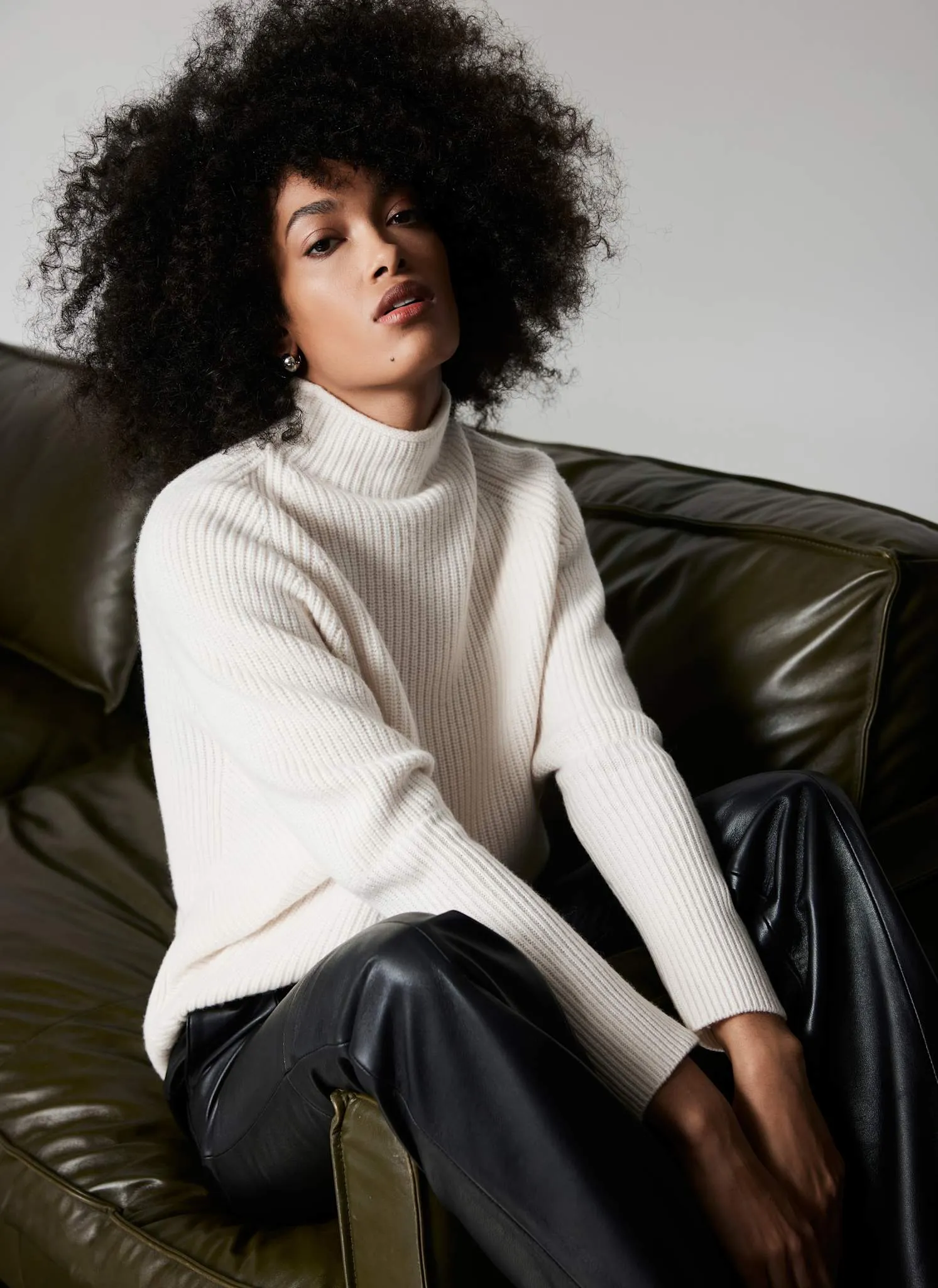 Cream Wool Blend Jumper sold by Mint Velvet