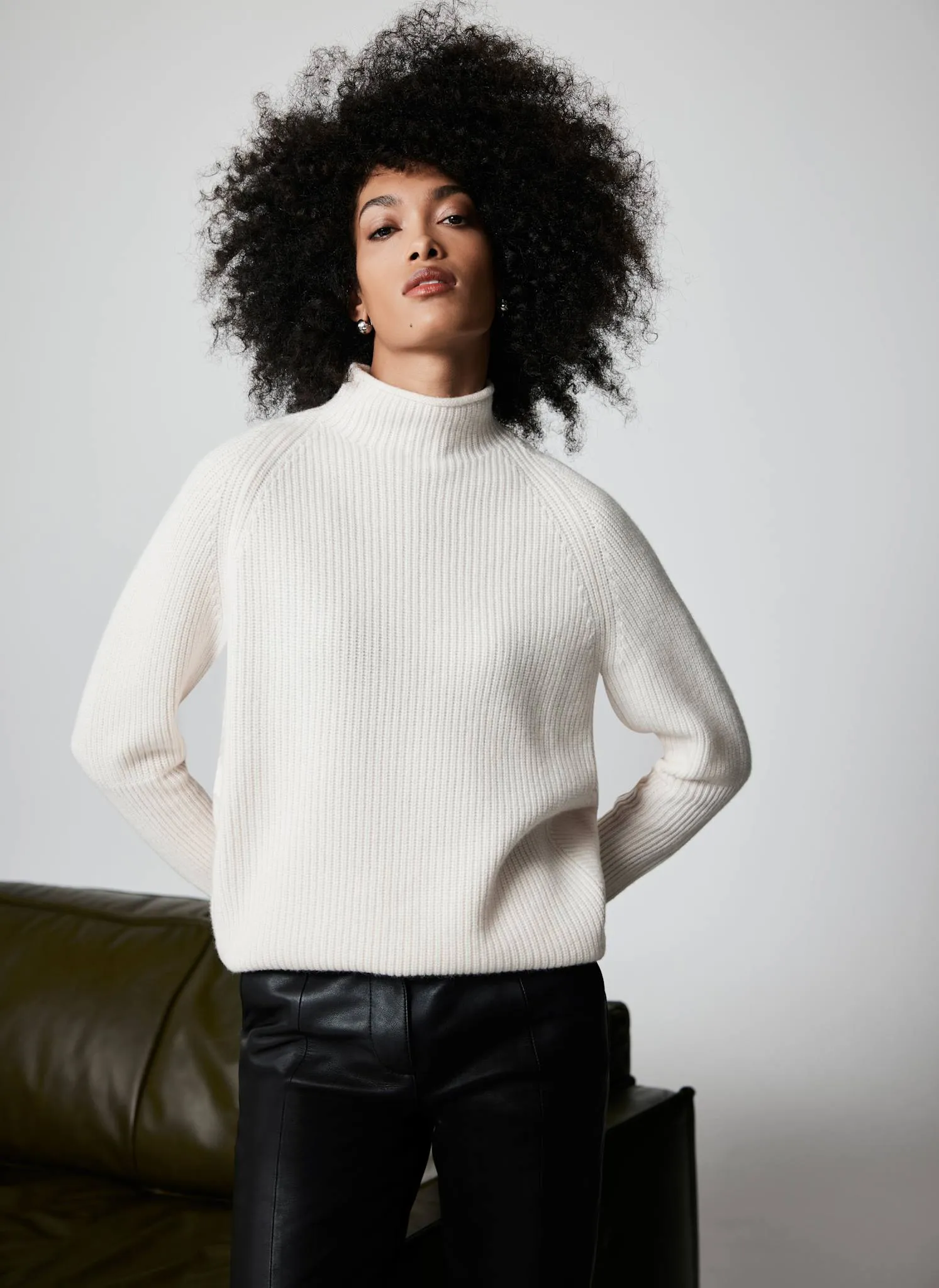 Cream Wool Blend Jumper sold by Mint Velvet product image thumbnail 2