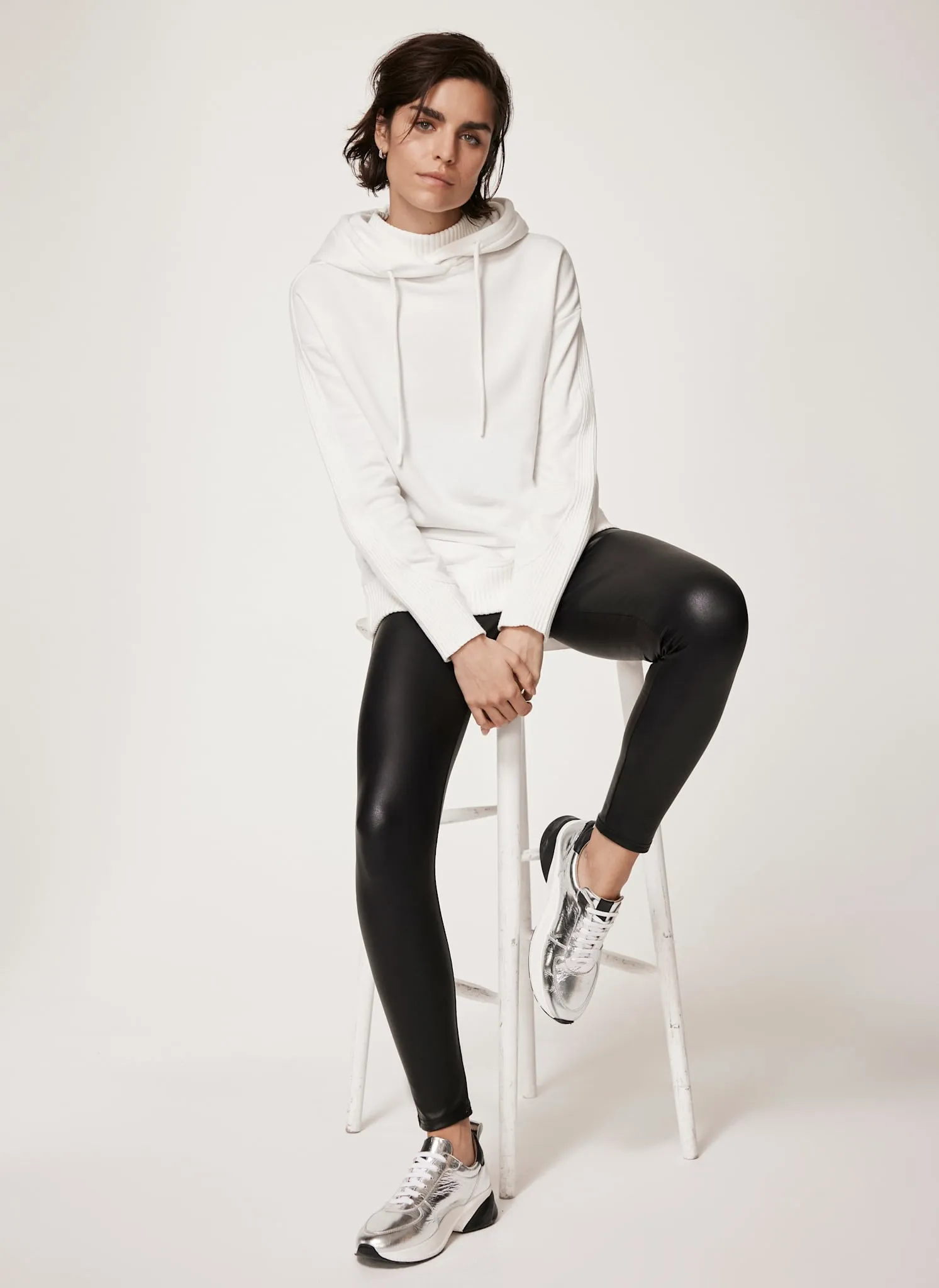 Black Faux Leather Leggings sold by Mint Velvet product image thumbnail 2