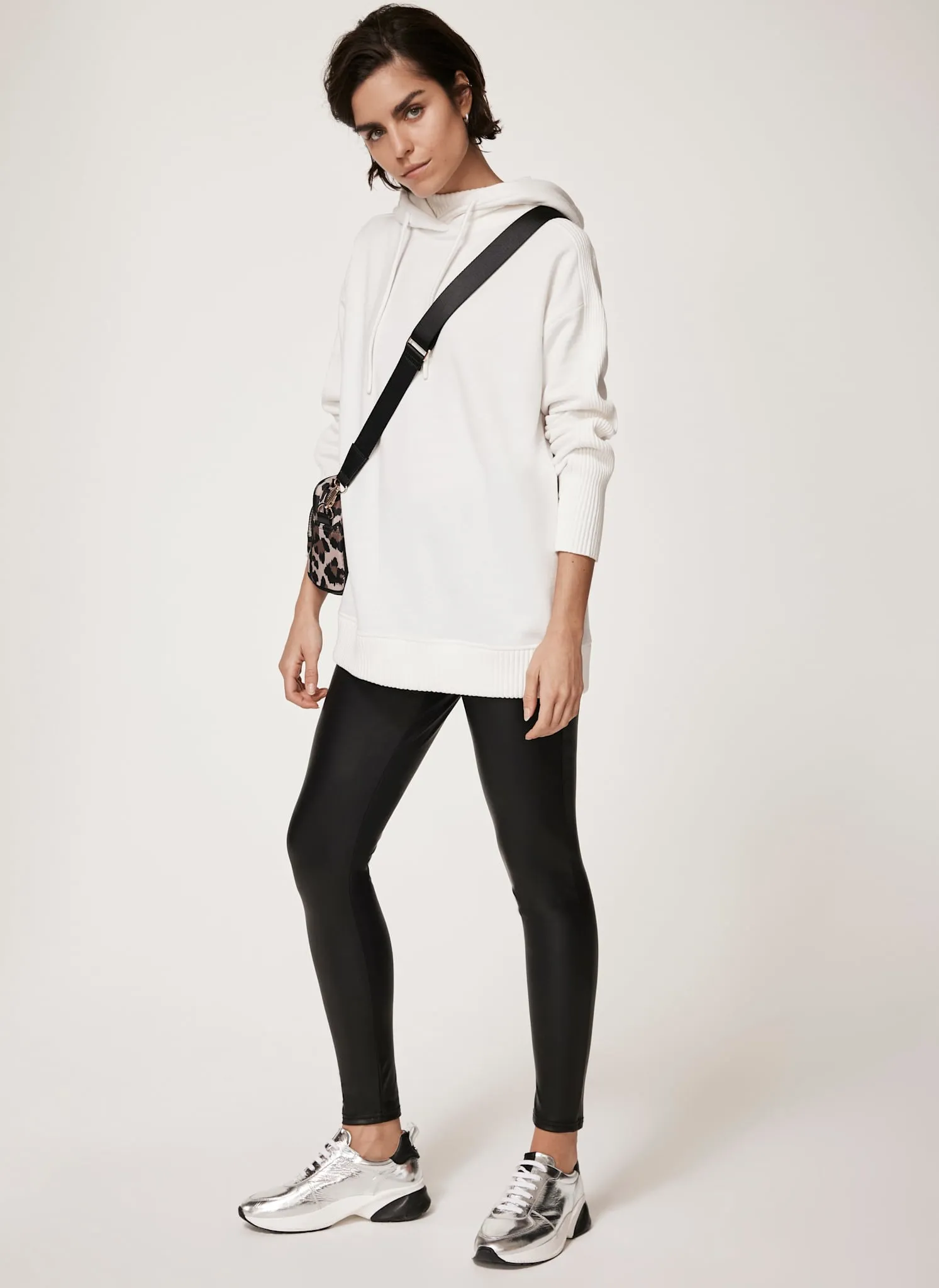 Black Faux Leather Leggings sold by Mint Velvet product image thumbnail 4