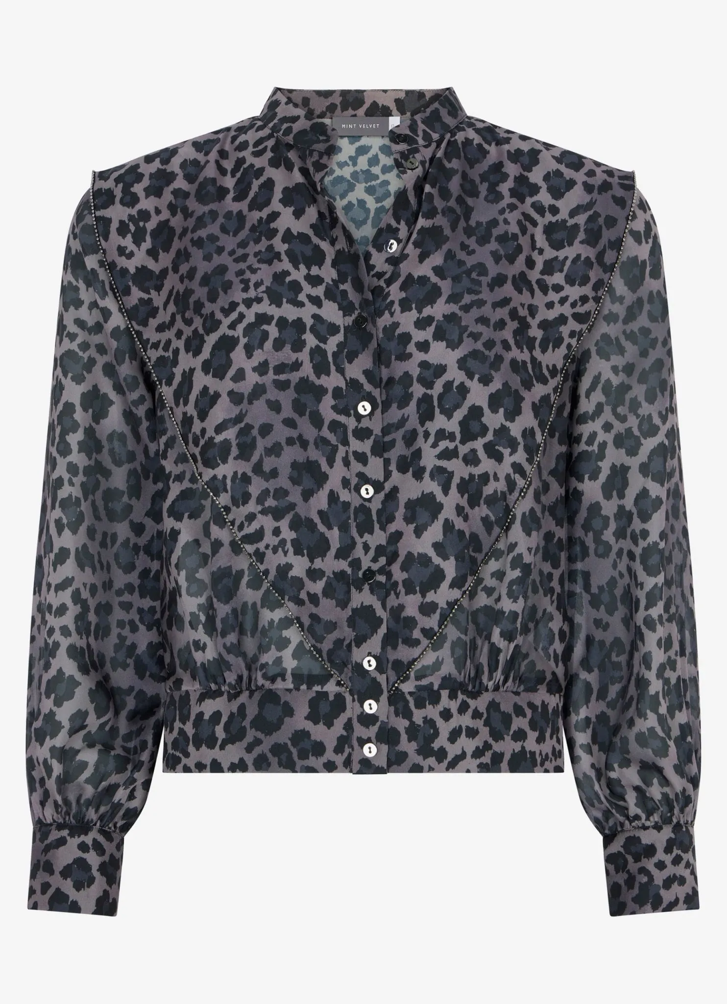 Grey Animal Print Blouse sold by Mint Velvet product image thumbnail 5