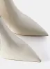 Kaia White Leather Kitten Heel Boots sold by Mint Velvet