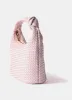 Pink Leather Woven Knot Handle Bag sold by Mint Velvet