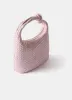 Pink Leather Woven Knot Handle Bag sold by Mint Velvet
