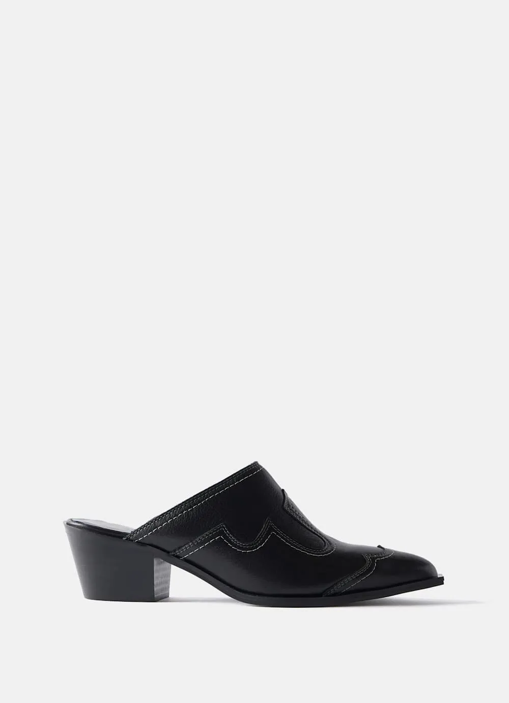 Black Western Mule Heels sold by Mint Velvet product image thumbnail 2