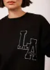 Black LA Motif Sweatshirt sold by Mint Velvet