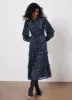 Blue Floral Print Ruched Midi Dress sold by Mint Velvet