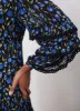Blue Floral Print Ruched Midi Dress sold by Mint Velvet