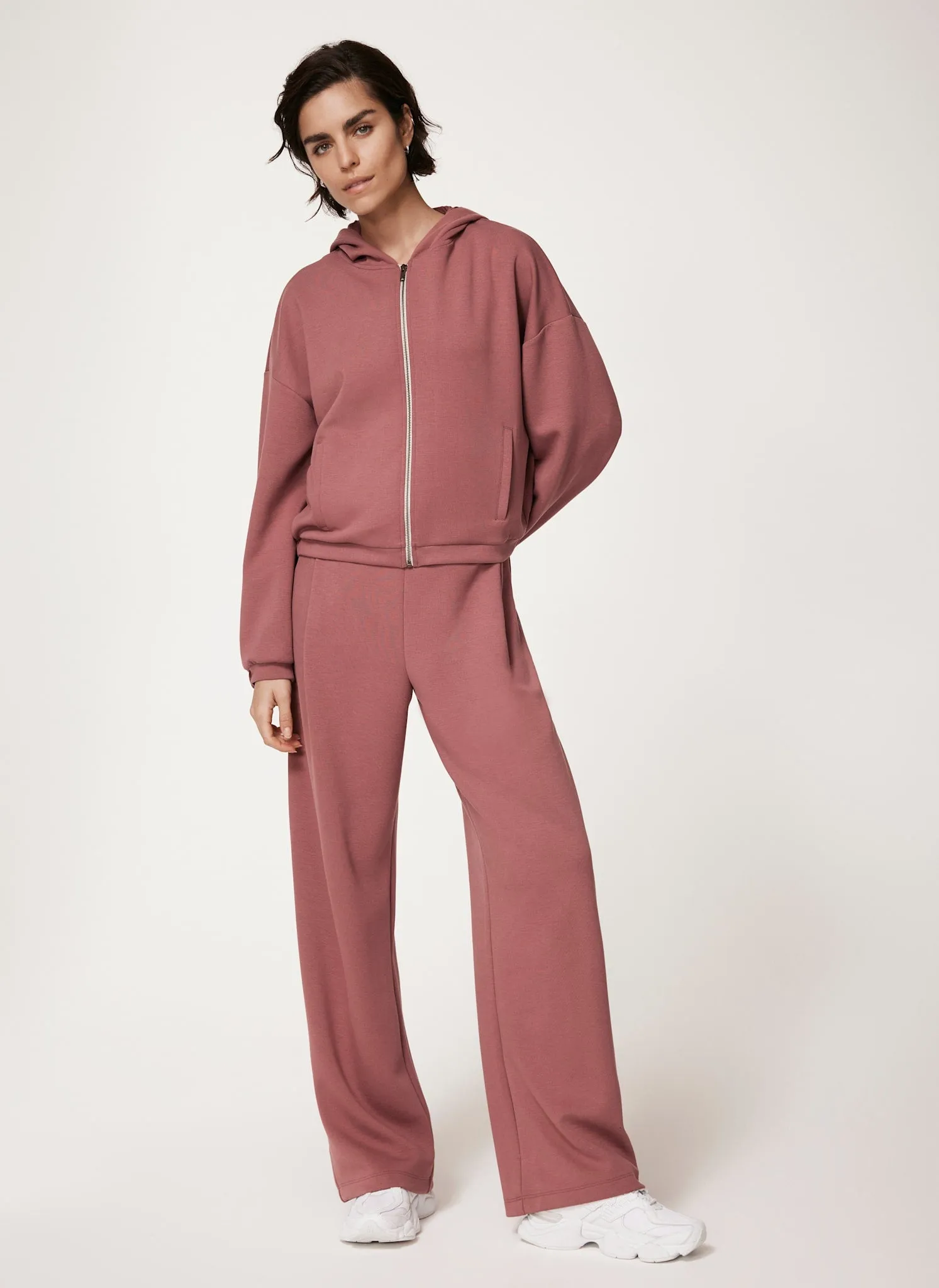 Pink Wide Leg Softluxe Joggers sold by Mint Velvet