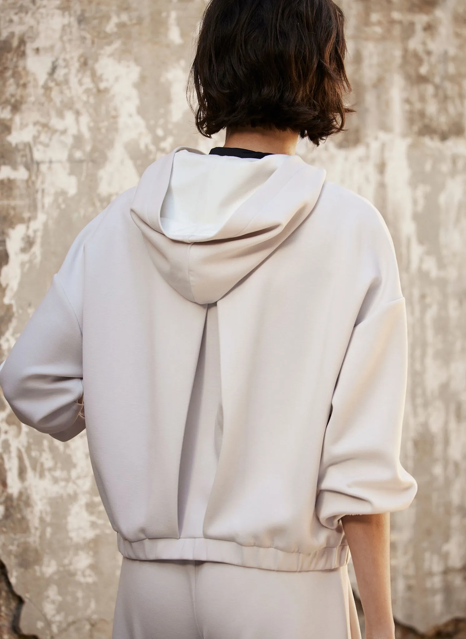 Neutral Zip Up Softluxe Hoodie sold by Mint Velvet product image thumbnail 4