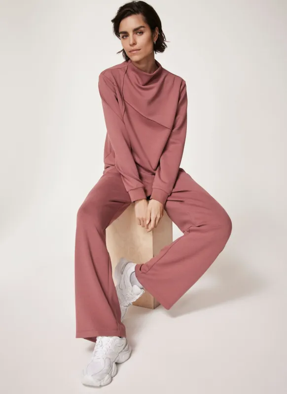 Pink High Neck Softluxe Sweatshirt sold by Mint Velvet