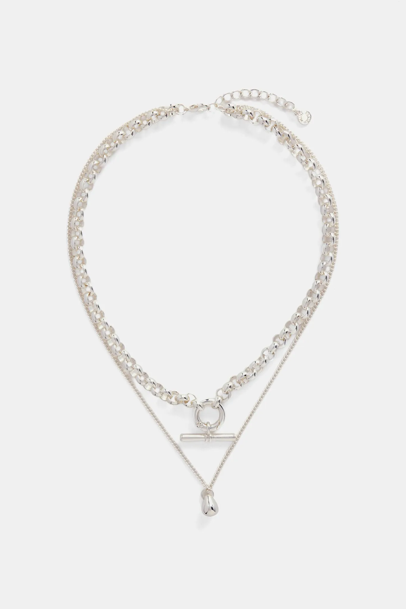 Silver Tone Layered Necklace sold by Mint Velvet