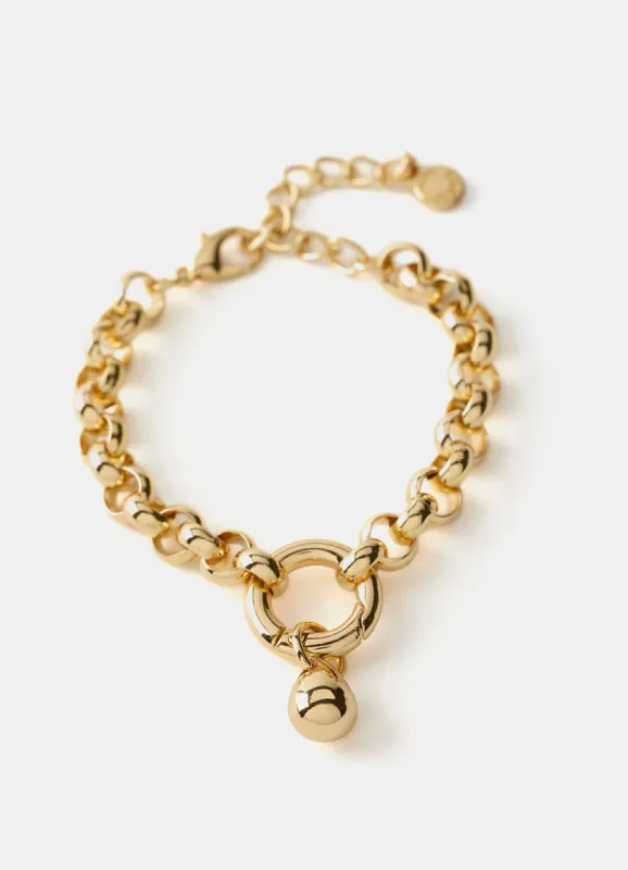 Gold Tone Twisted Link Bracelet sold by Mint Velvet