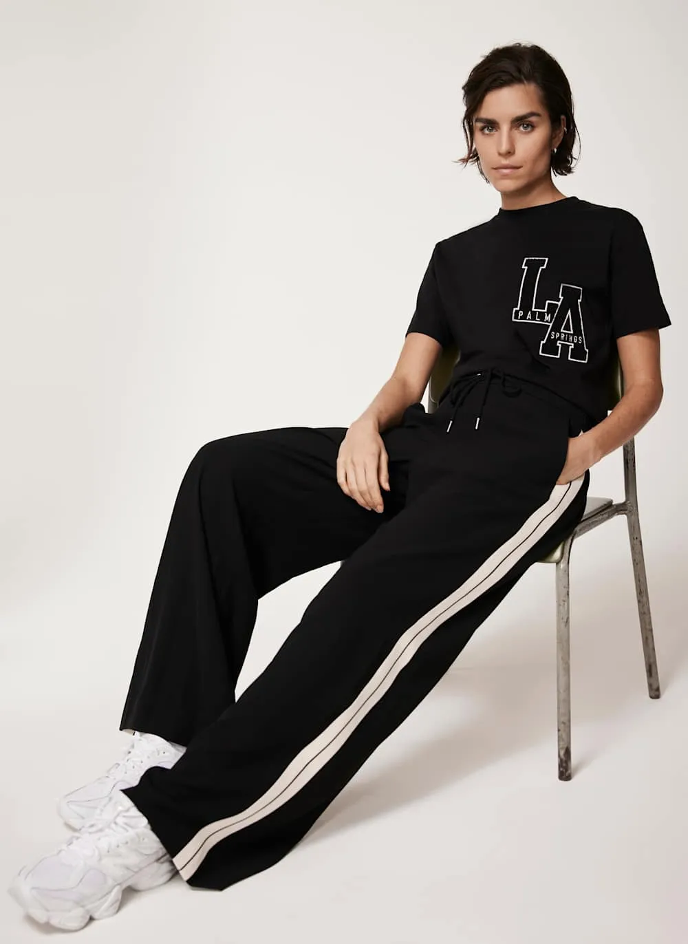 Black LA Motif T-Shirt sold by Mint Velvet product image thumbnail 2