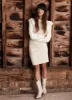 Cream Cable Knit Mini Dress sold by Mint Velvet