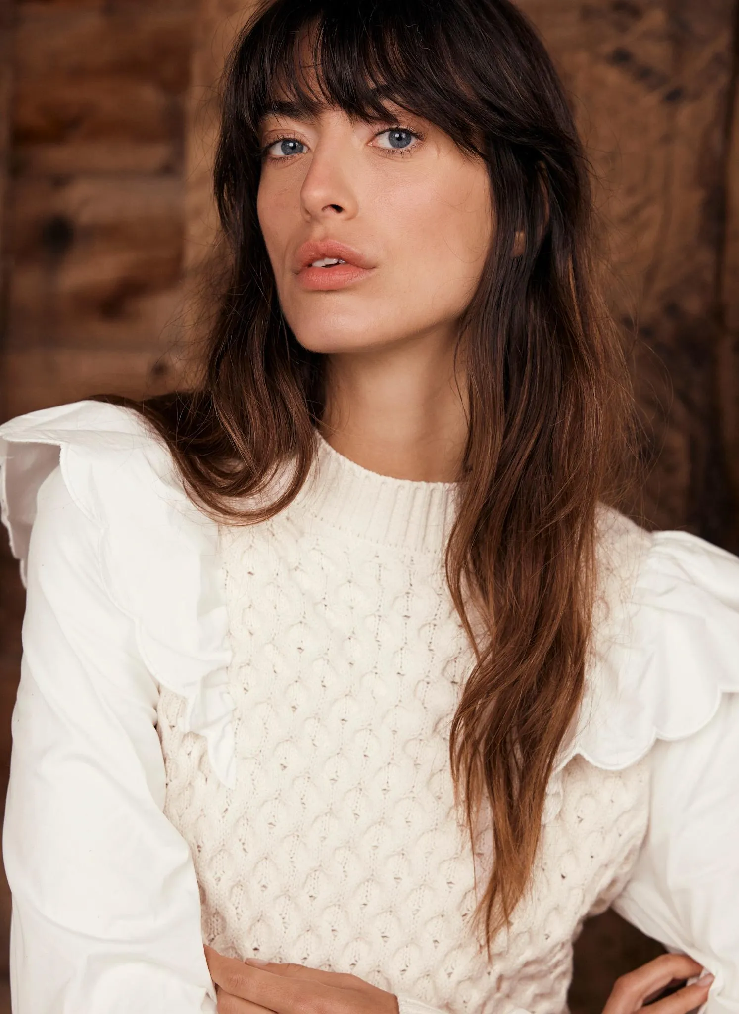 Cream Cable Knit Mini Dress sold by Mint Velvet product image thumbnail 5