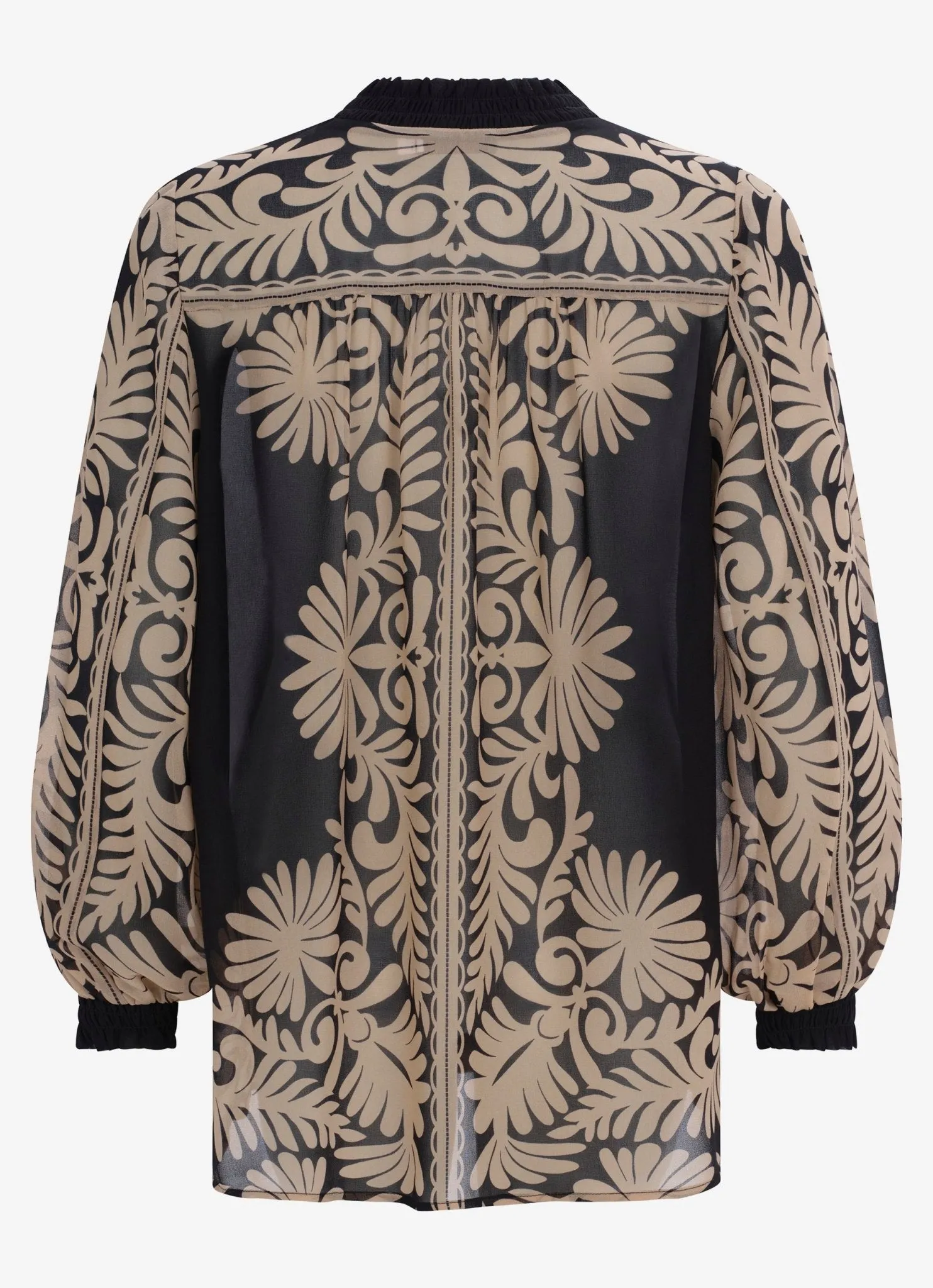 Black Placement Print Blouse sold by Mint Velvet product image thumbnail 5