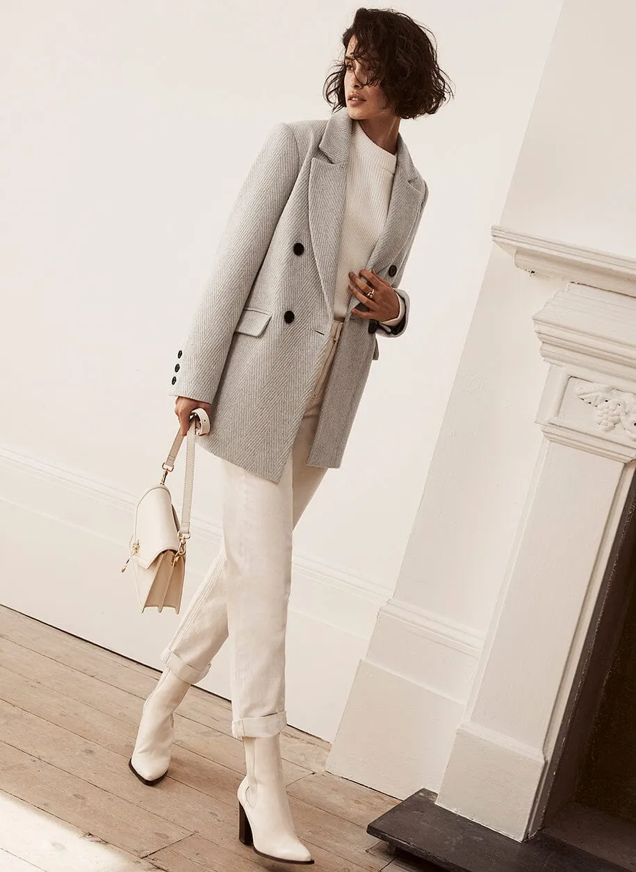 Light Grey Blazer Coat sold by Mint Velvet product image thumbnail 3