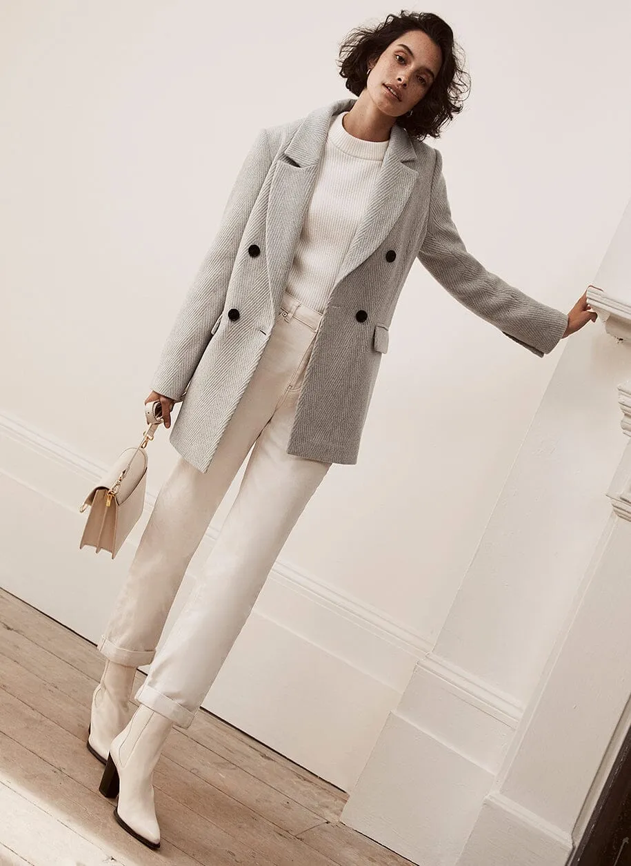 Light Grey Blazer Coat sold by Mint Velvet