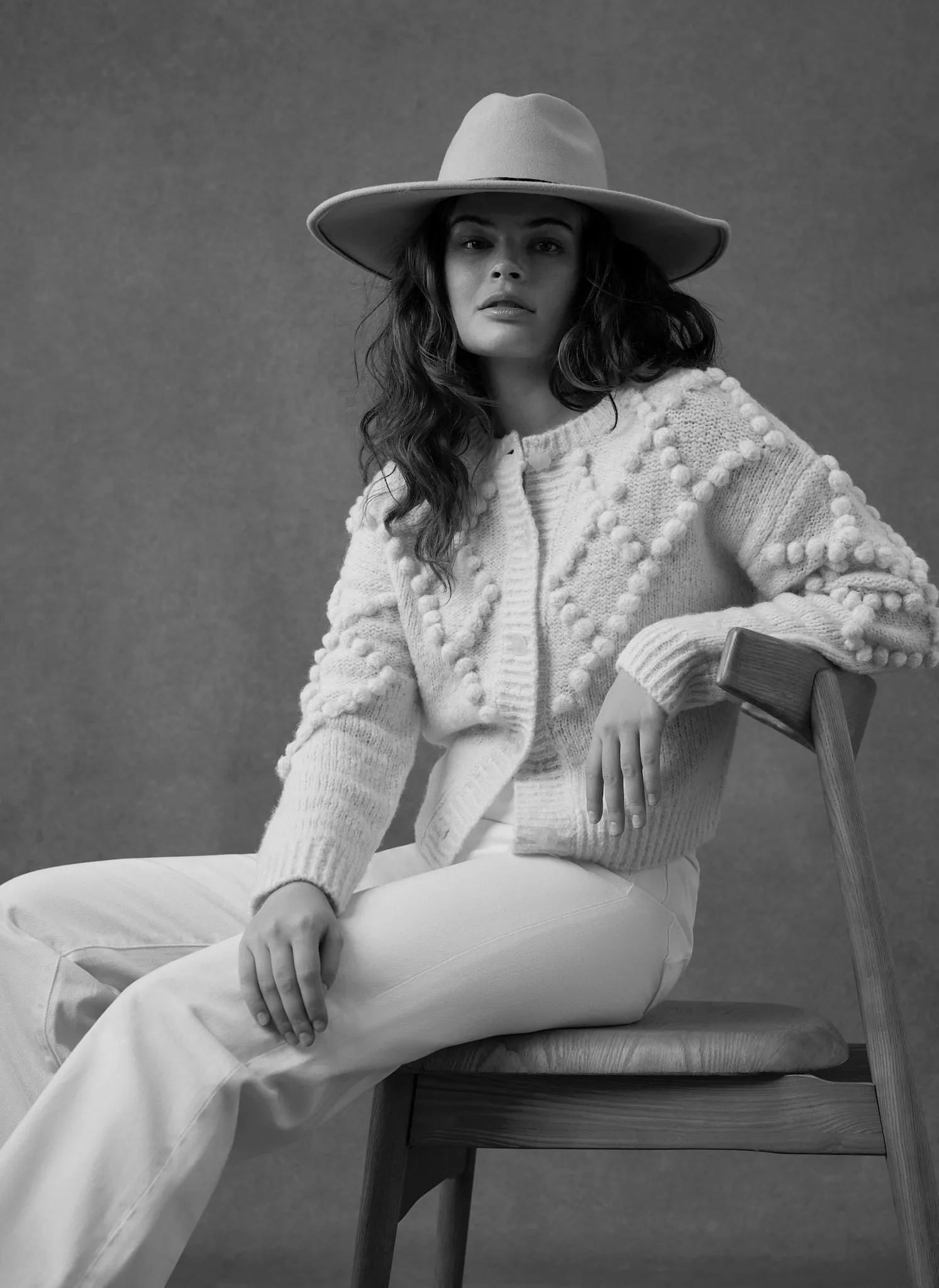 Cream Bobble Stitch Cardigan sold by Mint Velvet product image thumbnail 2