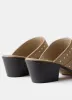 Serena Neutral Suede Western Mules sold by Mint Velvet