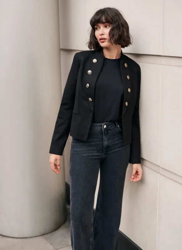 Black Military Blazer made by Mint Velvet