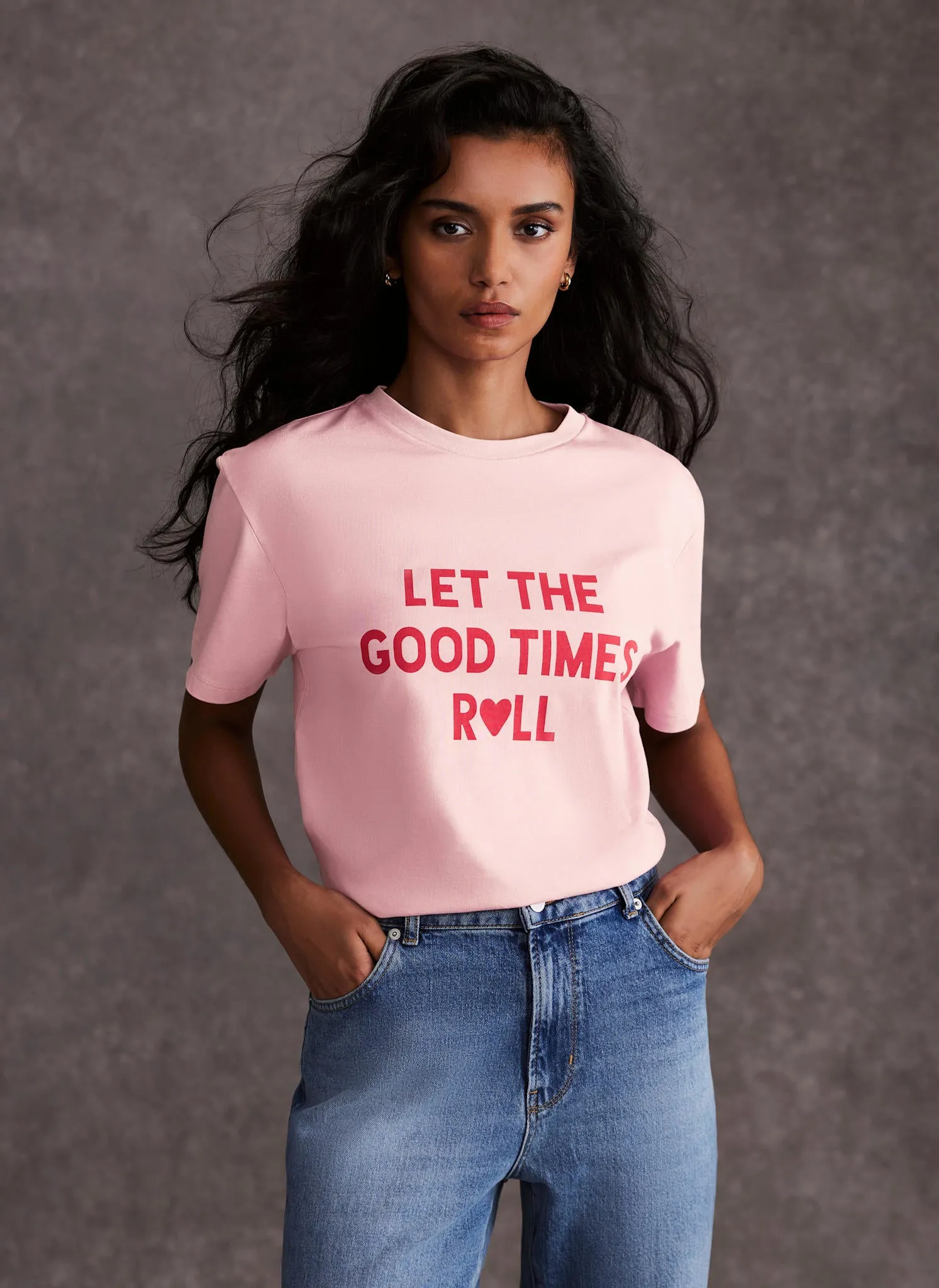 Pink Graphic T-Shirt sold by Mint Velvet product image thumbnail 2