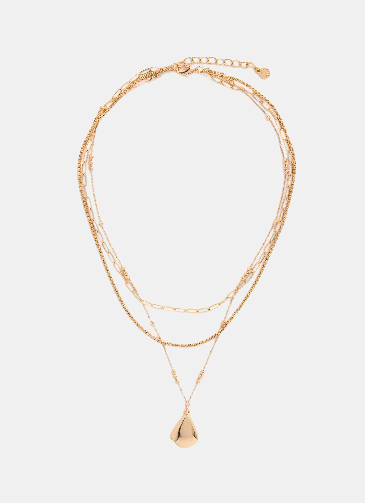 Gold Tone Triple Layered Necklace sold by Mint Velvet