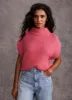Pink Wool Blend Sleeveless Knit Top sold by Mint Velvet