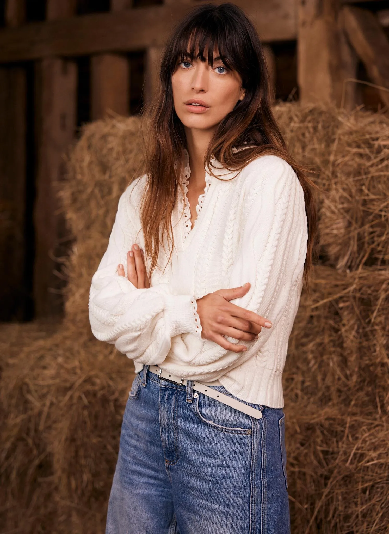 Cream Cotton Blend Jumper sold by Mint Velvet product image thumbnail 2