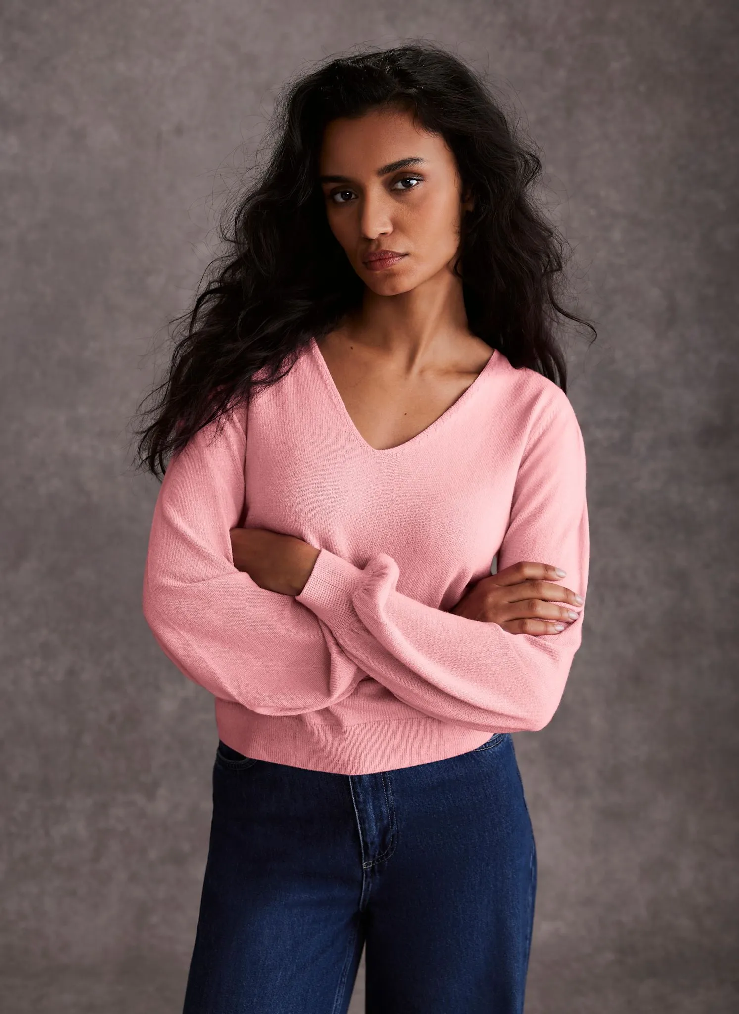 Pink V Neck Jumper sold by Mint Velvet product image thumbnail 4