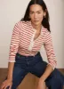 Red Striped Henley Top sold by Mint Velvet