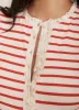 Red Striped Henley Top sold by Mint Velvet