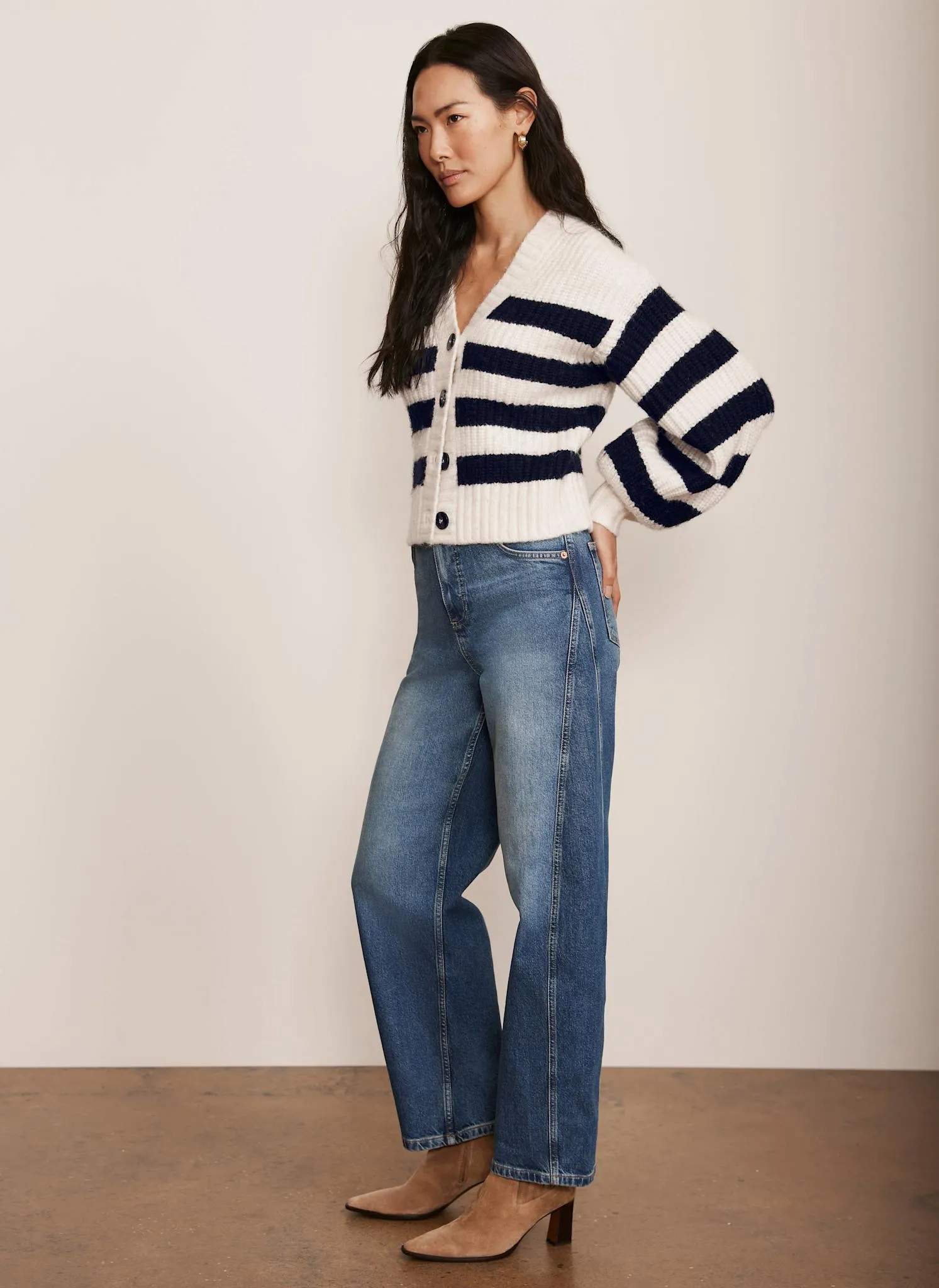 Mid Indigo Barrel Leg Jeans sold by Mint Velvet product image thumbnail 2