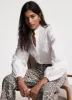 White Blouson Cotton Shirt sold by Mint Velvet