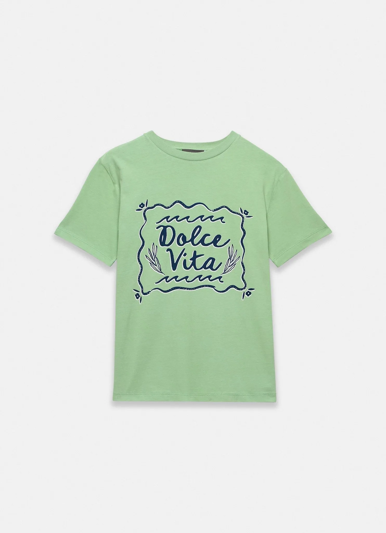 Green Dolce Vita Slogan T-Shirt sold by Mint Velvet product image thumbnail 5