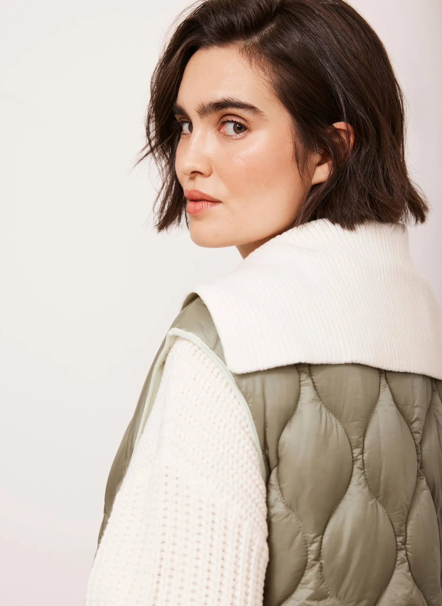 Khaki Padded Gilet sold by Mint Velvet product image thumbnail 5