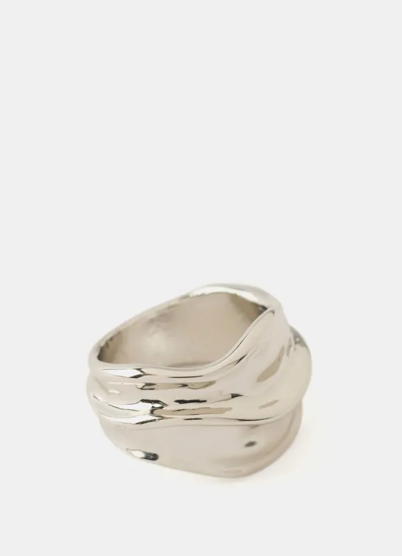 Silver Tone Statement Ring sold by Mint Velvet
