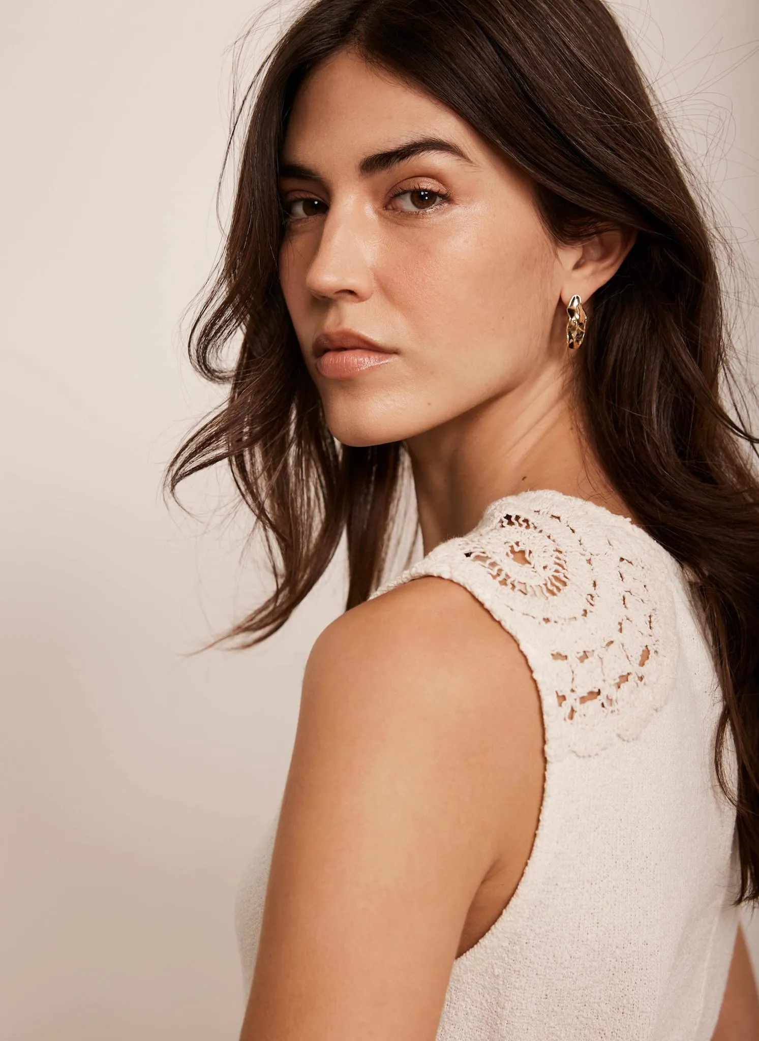 Cream Crochet Maxi Dress sold by Mint Velvet product image thumbnail 4