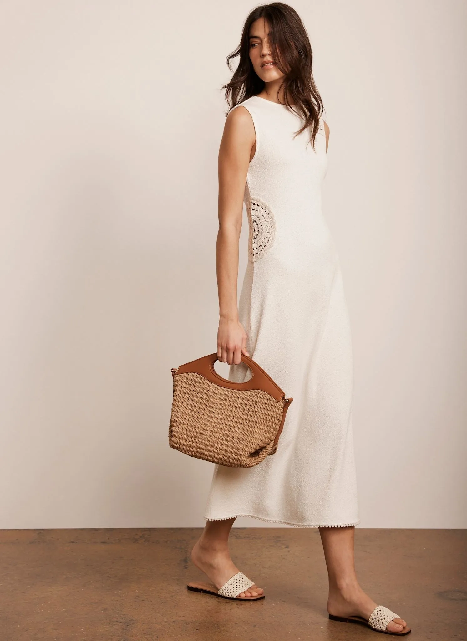 Cream Crochet Maxi Dress sold by Mint Velvet product image thumbnail 2